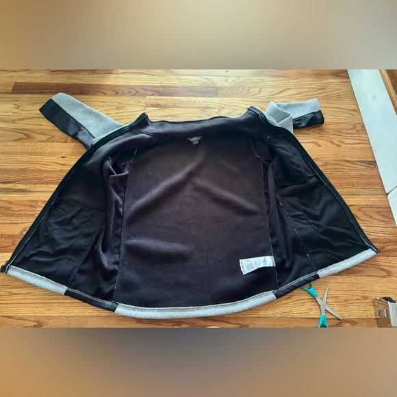 Eddie Bauer Performance Jacket Gray and Black Knit Fleece - NWT - Picture 12 of 13